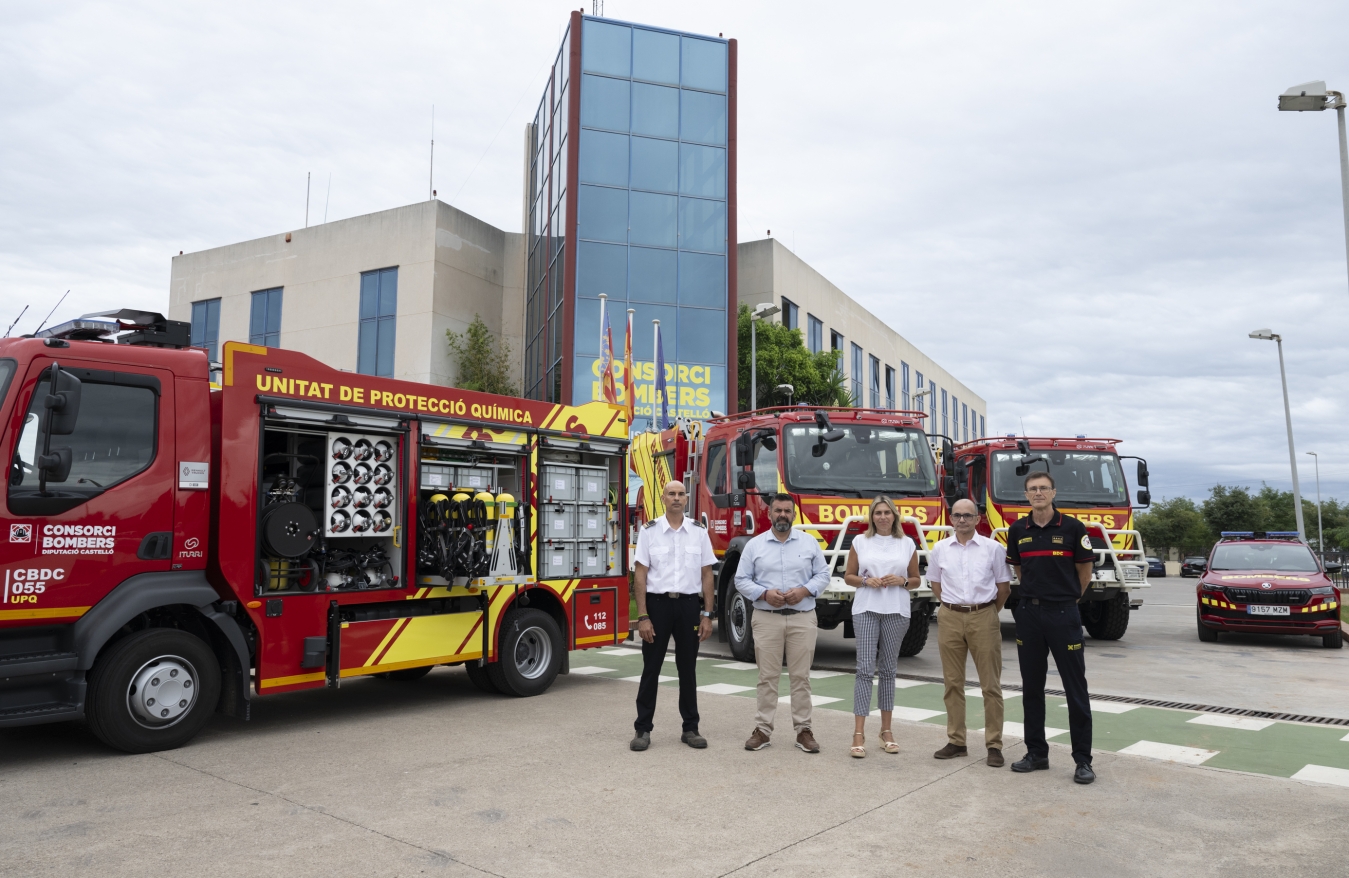 La Diputación de Castellón refuerza la flota de vehículos y el personal del Consorcio Provincial de Bomberos para seguir mejorando la capacidad de respuesta